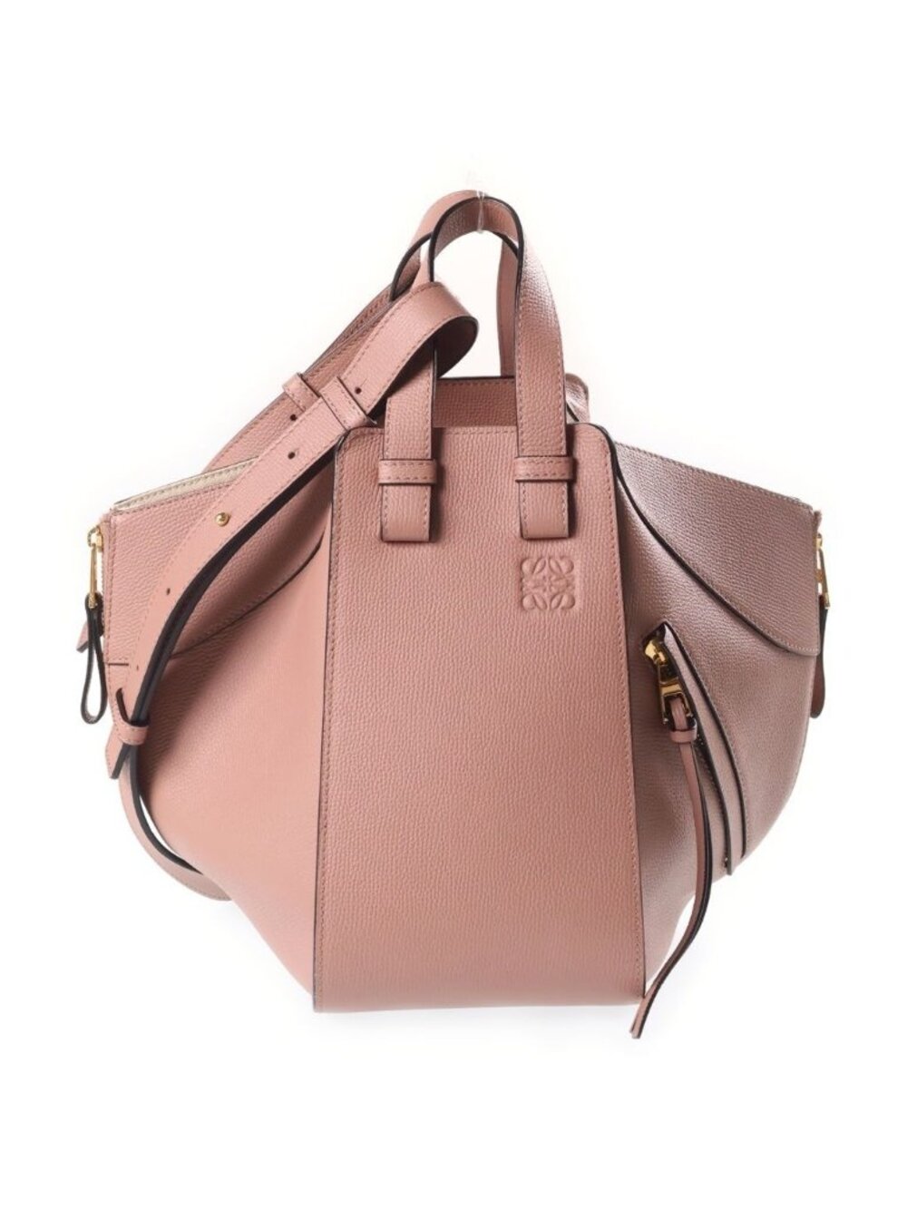 Loewe Hammock Medium Leather 2-Way Shoulder Bag Pink